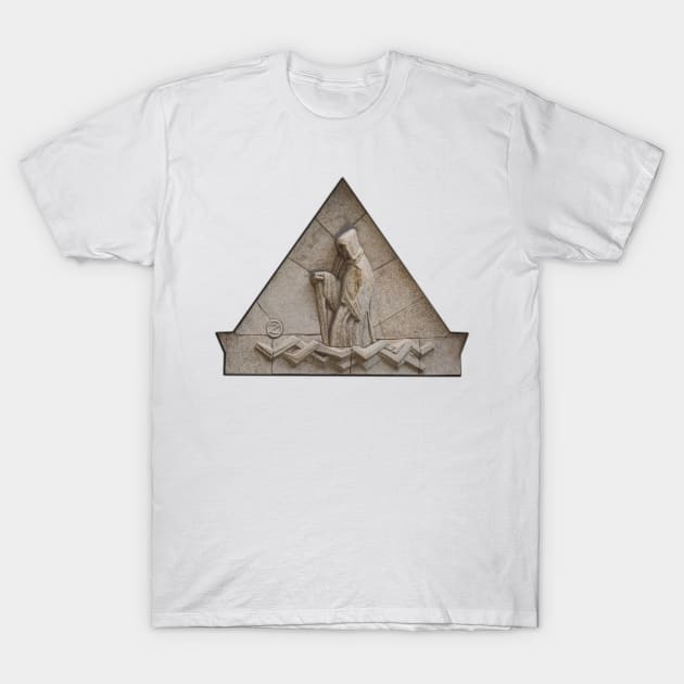 Art Deco Window Relief Chicago T-Shirt by Enzwell